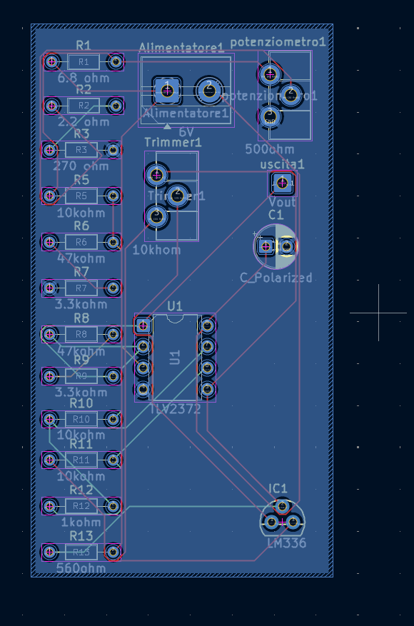 Layout del PCB su KiCad